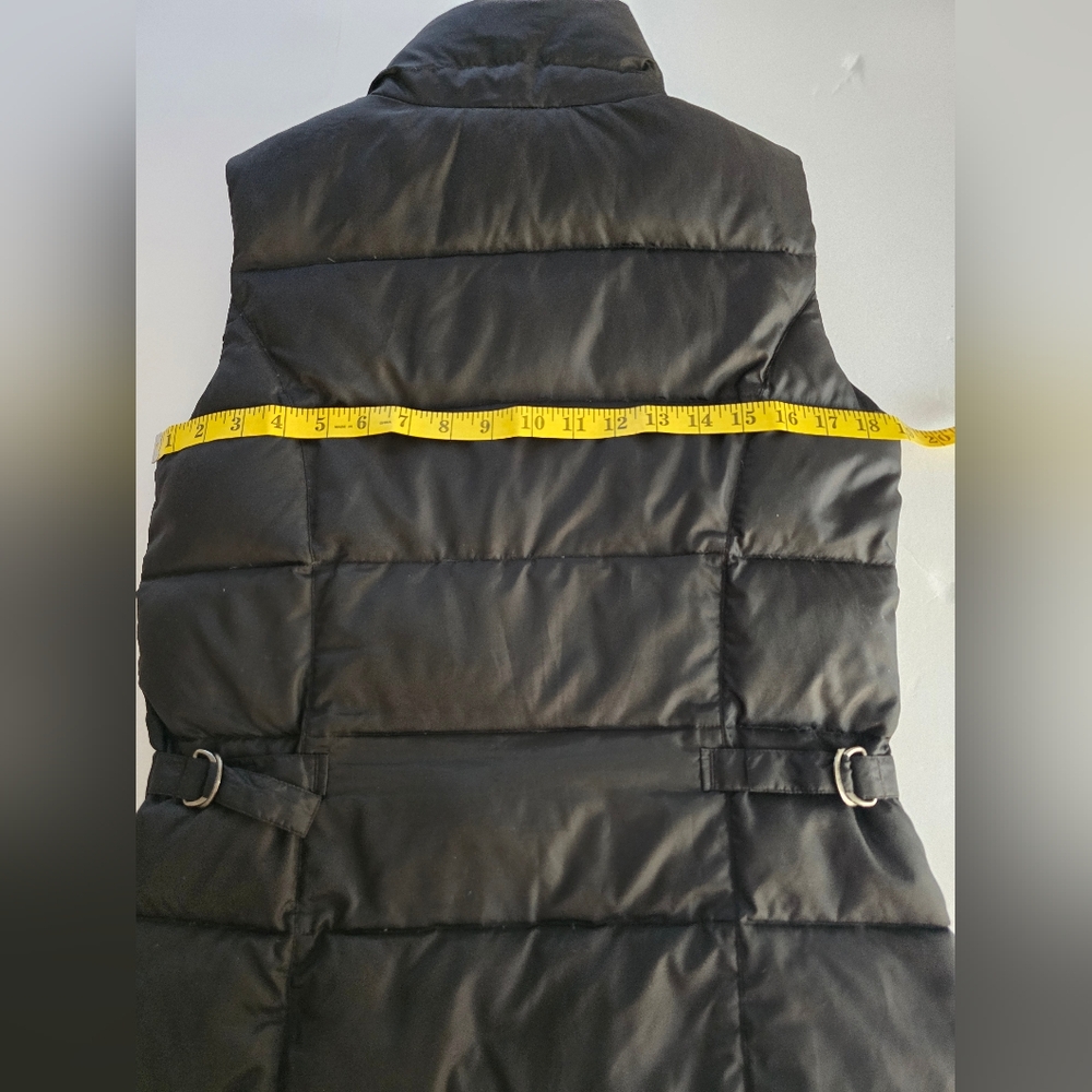 Eddie Bauer Black Goose Down Puffer Vest Winter Fall Size S Quality Layering - Picture 5 of 6